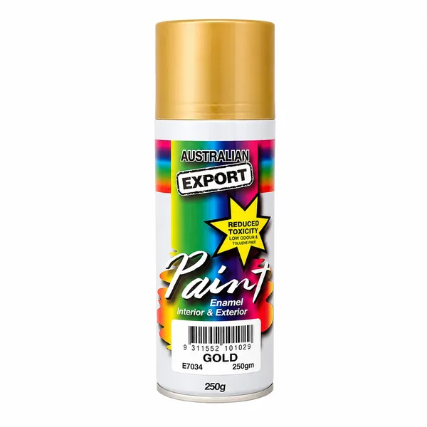 EX034 SPRAY PAINT GOLD AEROSOL 250GM