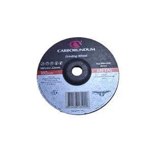 CARBORUNDUM METAL GRINDING WHEEL 180 X 6 X 22MM