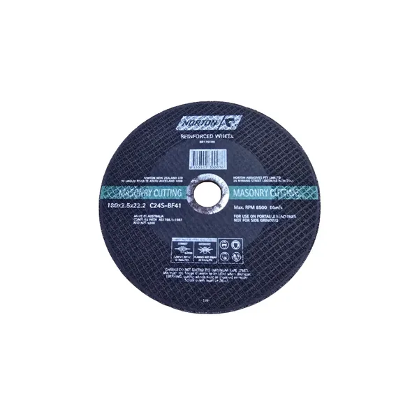 NORTON MASONRY CUTTING WHEEL 180 X 2.5 X 22.2MM